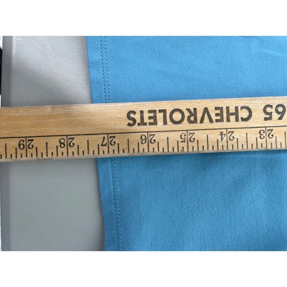 J Jill Ponte Tie Waist 3/4 Sleeve Top Womens Small Teal Blue Viscose Blend Chic - Picture 7 of 10